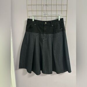 Zara Classic Black denim skirt